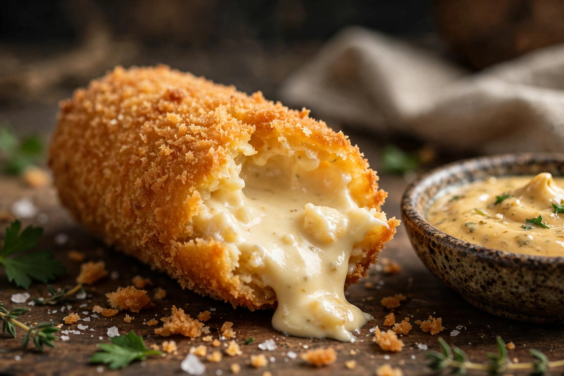 Crunchy croqueta, creamy inside